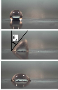 Droplet on a superhydrophobic surface impacted by a SAW