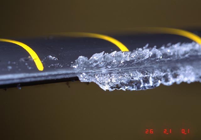 Image showing ice on a turbine blade